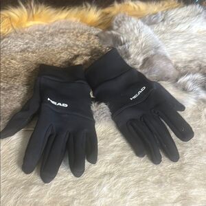 HEAD Black Thermal Gloves sensatec S (5175)